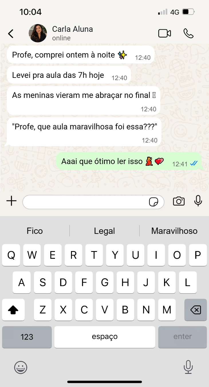 Depoimento real de instrutora de Zumba