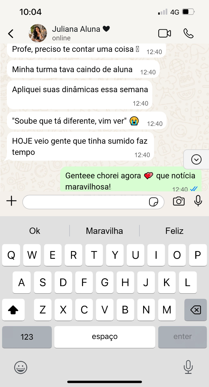 Depoimento real de instrutora de Zumba